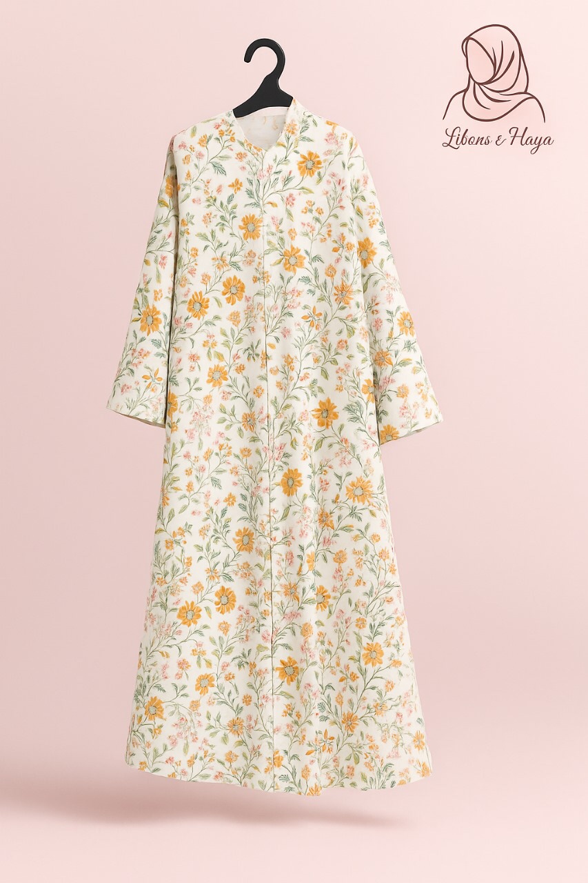Bloom in Modesty – Libaas-e-Haya Floral Abayas - Image 3