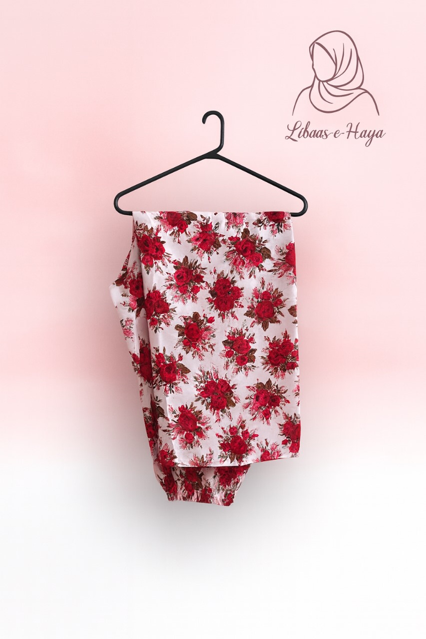 Red Floral 2-piece - Image 3