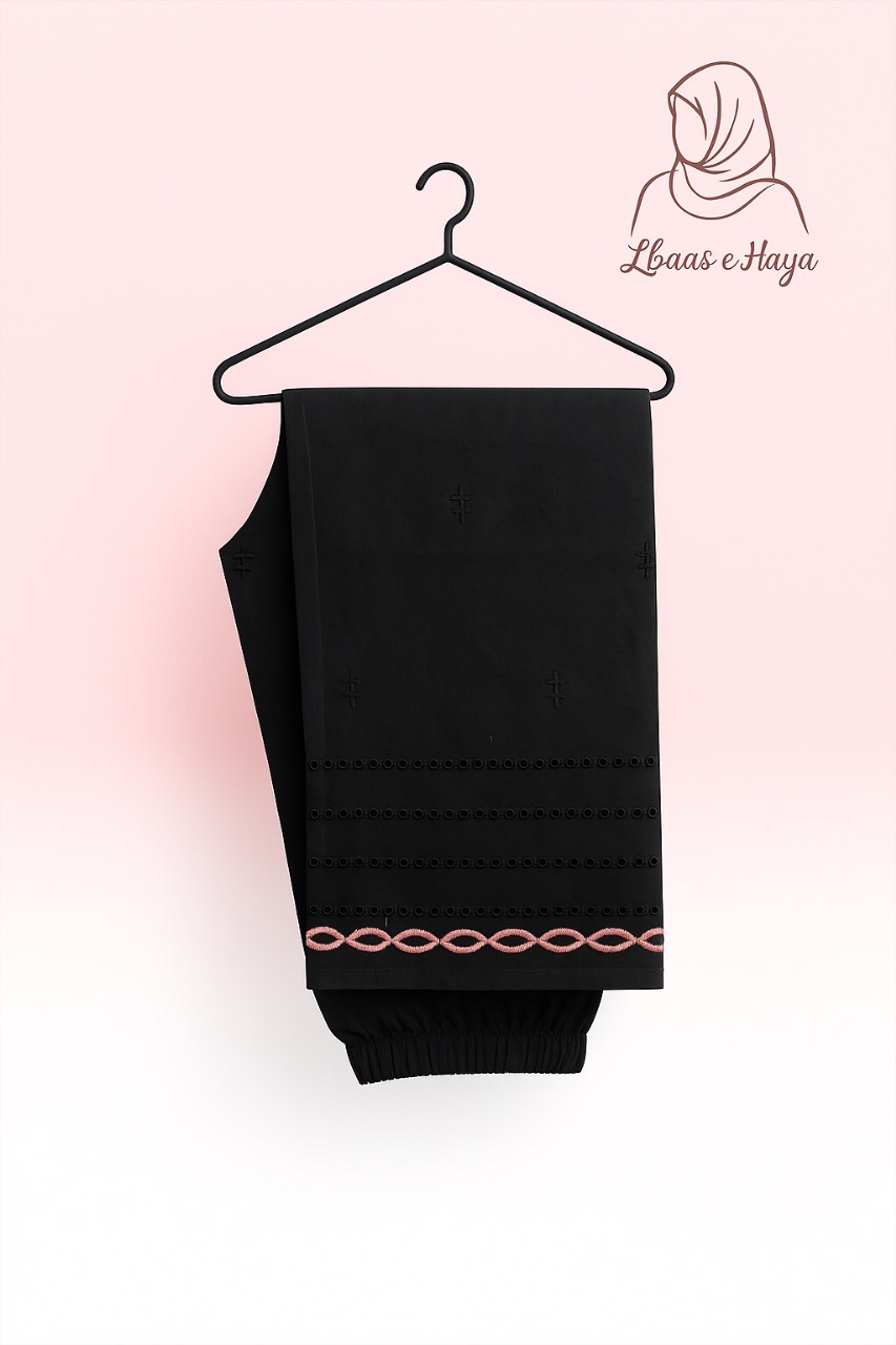 Cotton Black With Embroidery 2-piece - Image 2
