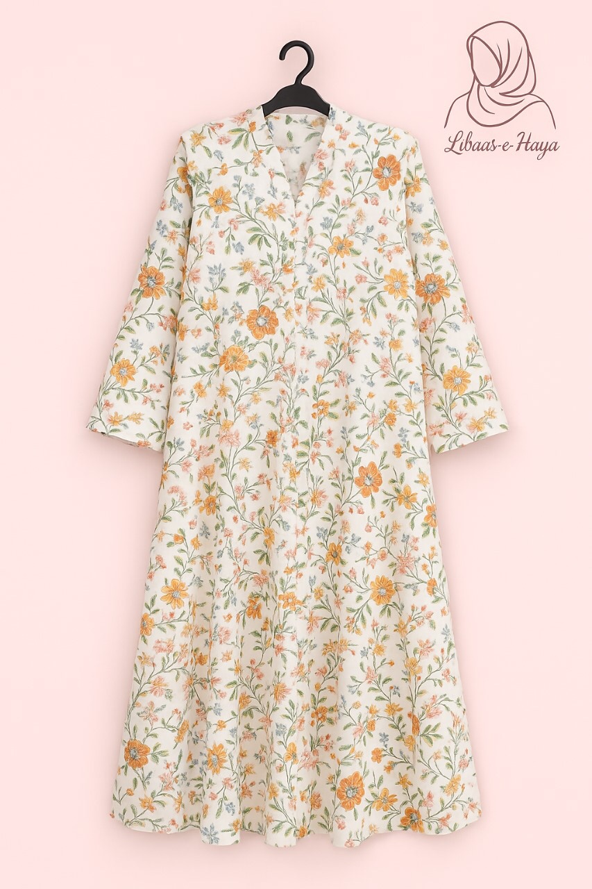 Bloom in Modesty – Libaas-e-Haya Floral Abayas - Image 2