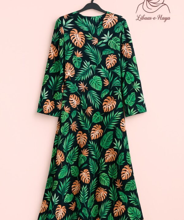 Black Multi-Color Floral Abaya