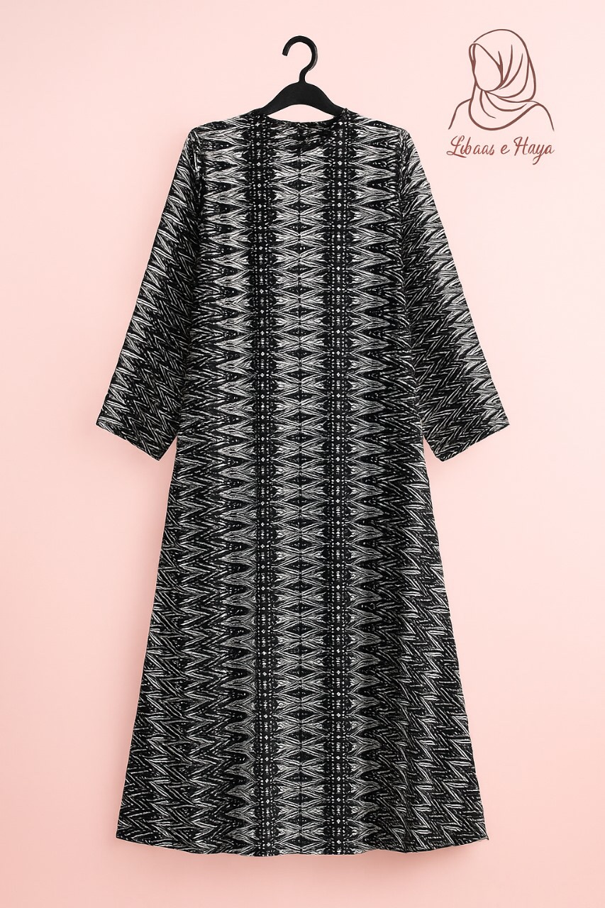 Bold in Black & White – Libaas-e-Haya Abayas - Image 2