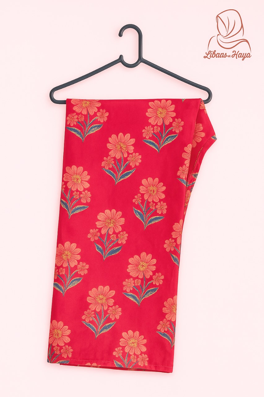 Pink Floral 2-Piece Lawn Set - Image 2