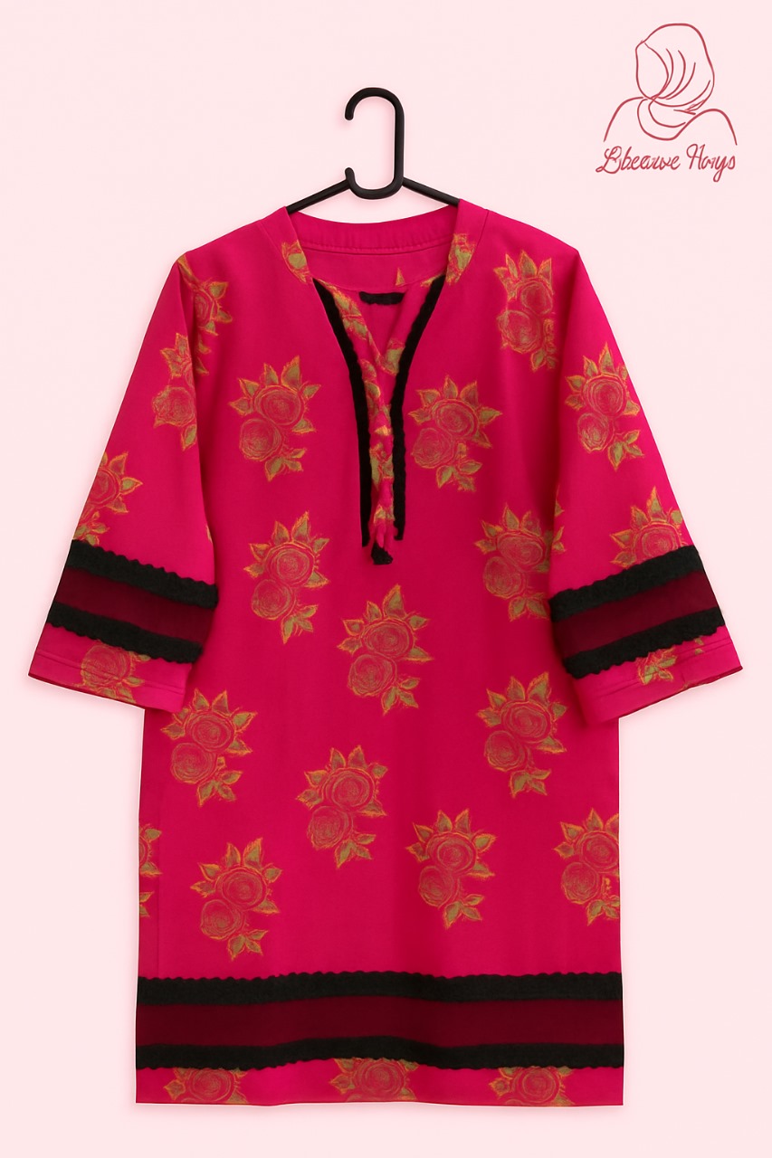 Pink Floral 2-Piece Lawn Set - Image 3