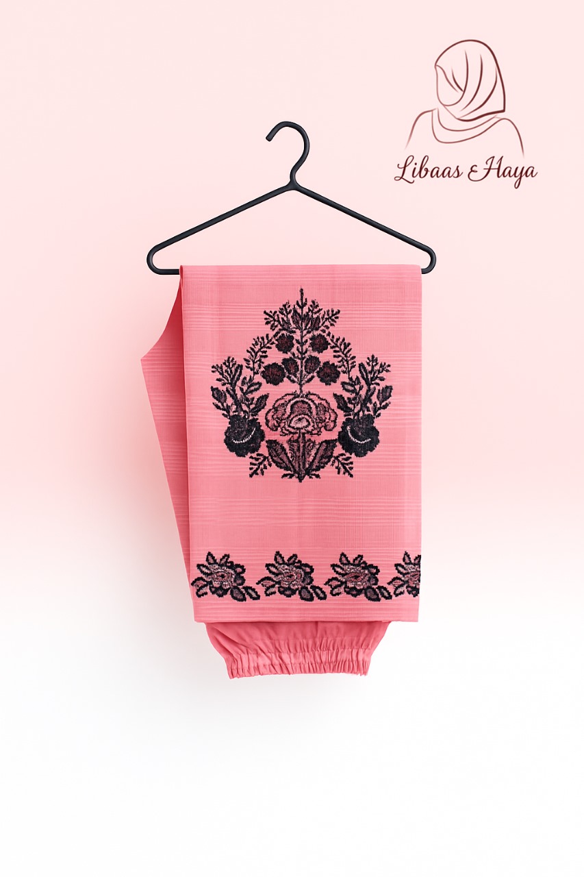 Pink Floral 2-Piece Lawn Set - Image 2