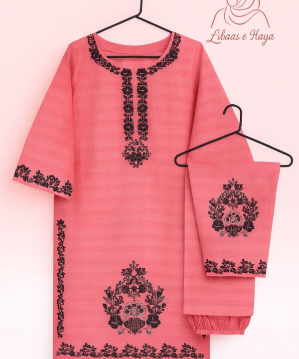 Pink Floral 2-Piece Lawn Set