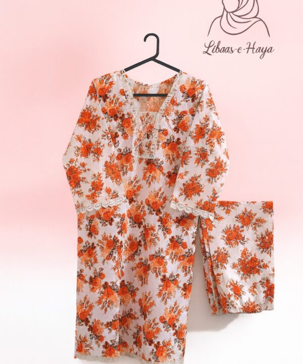 White Floral 2-Piece