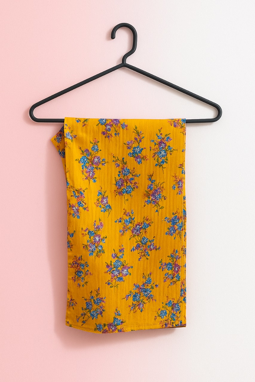 Mustard Floral 2-Piece Lawn Set - Image 2